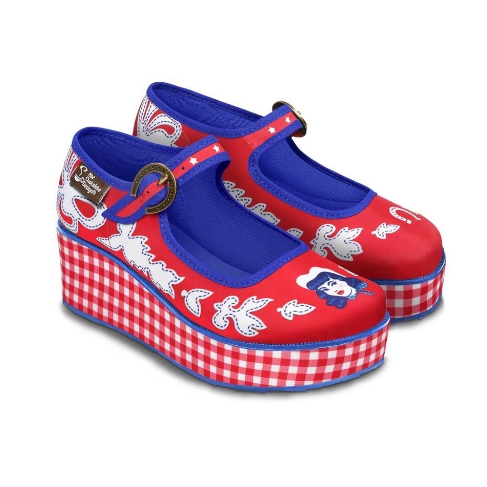 Chocolaticas Cowgirl Women's Mary Jane Platform